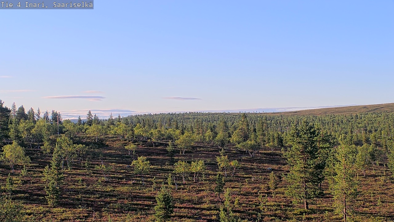 Weather Camera Image Road 4 Inari, Saariselkä, Kaunispää, Inari, Lappi