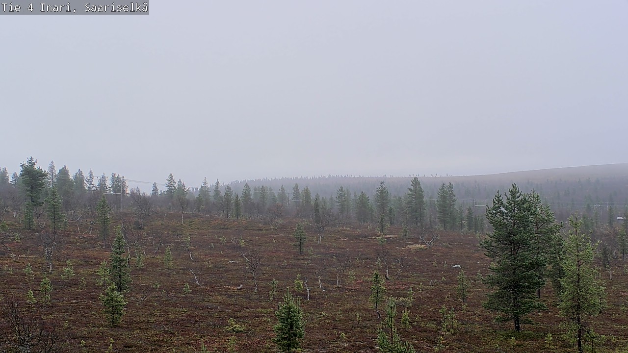 Weather Camera Image Road 4 Inari, Saariselkä, Kaunispää, Inari, Lappi