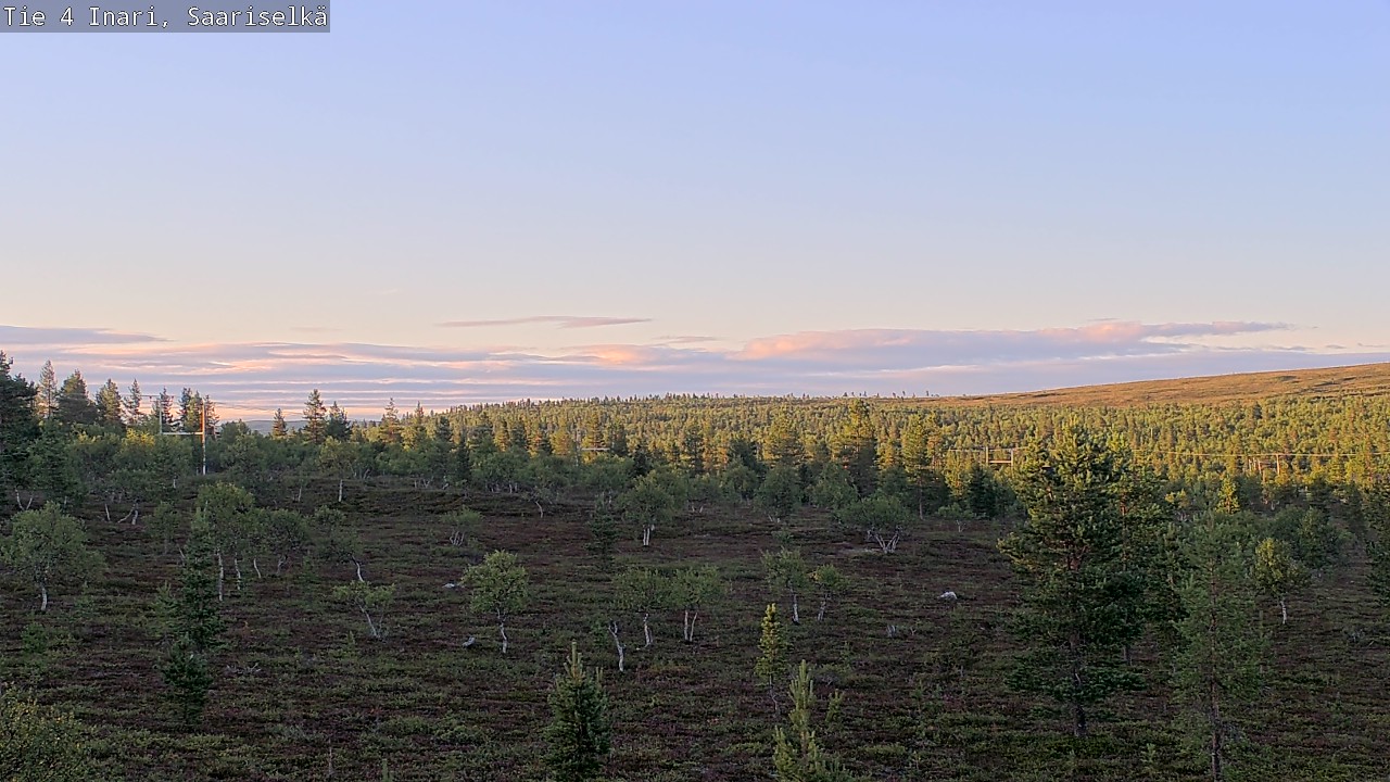 Weather Camera Image Road 4 Inari, Saariselkä, Kaunispää, Inari, Lappi