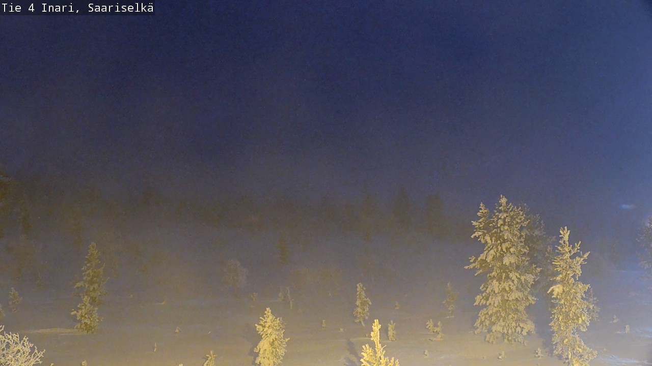 Weather Camera Image Road 4 Inari, Saariselkä, Kaunispää, Inari, Lappi