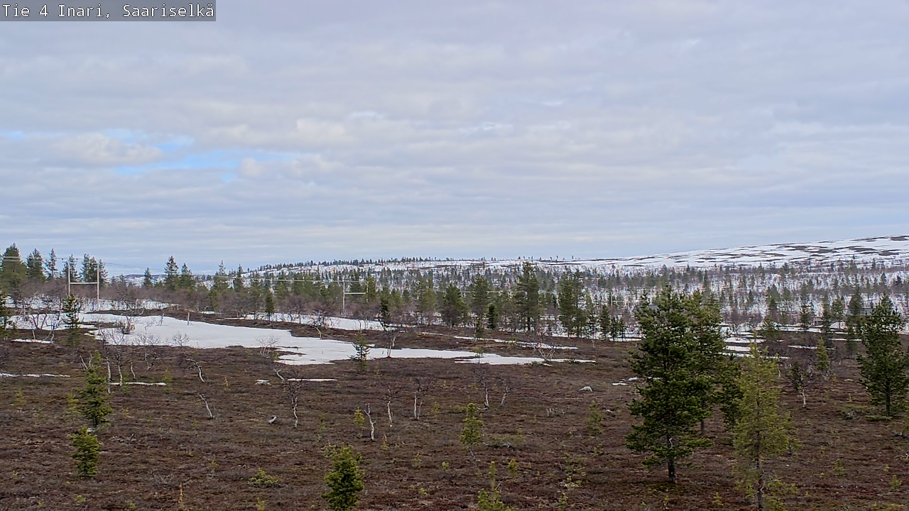 Weather Camera Image Väg 4 Enare, Saariselkä, Kaunispää, Inari, Lappi