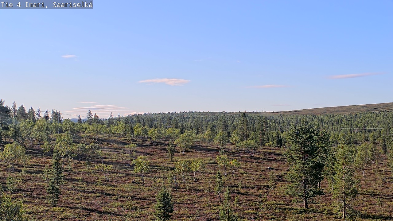 Weather Camera Image Road 4 Inari, Saariselkä, Kaunispää, Inari, Lappi