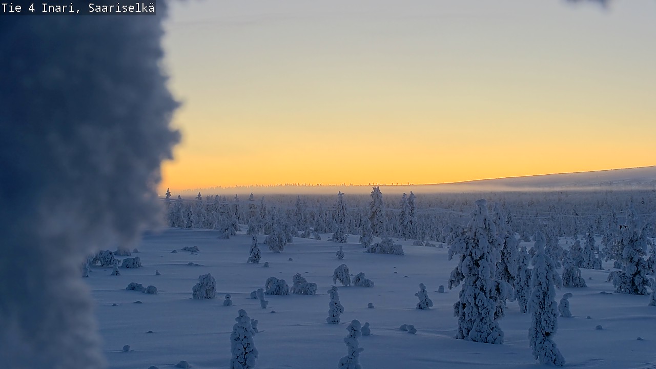 Kelikamerat Kuva Tie 4 Inari, Saariselkä, Kaunispää, Inari, Lappi