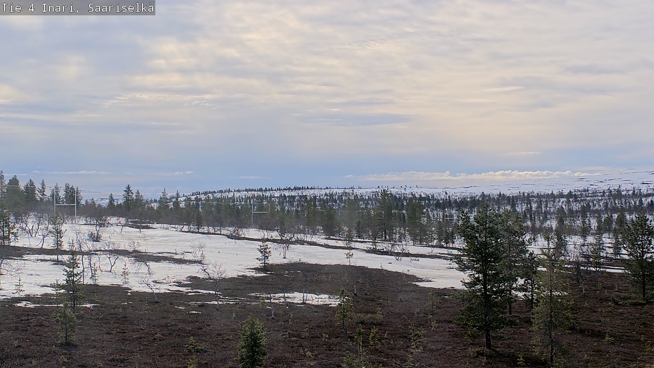 Weather Camera Image Road 4 Inari, Saariselkä, Kaunispää, Inari, Lappi