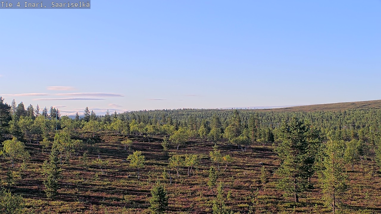 Weather Camera Image Road 4 Inari, Saariselkä, Kaunispää, Inari, Lappi