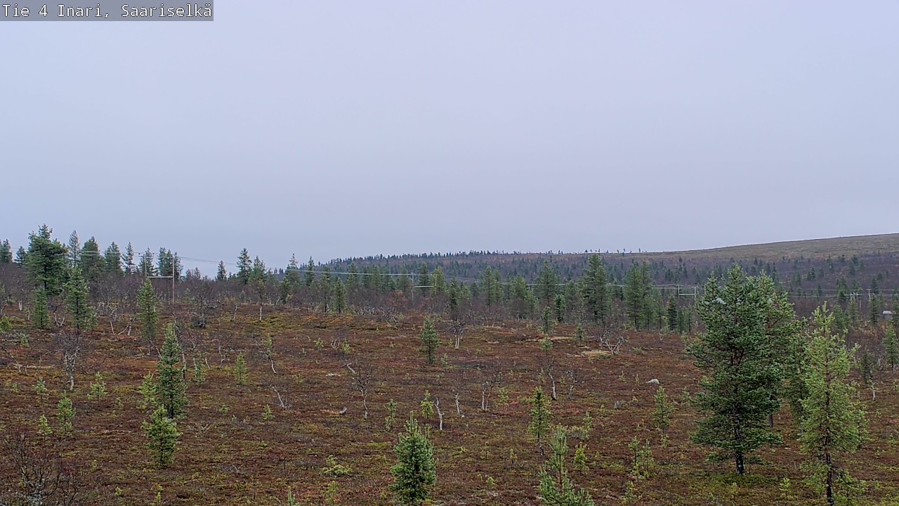 Weather Camera Image Road 4 Inari, Saariselkä, Kaunispää, Inari, Lappi