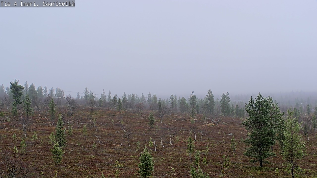 Weather Camera Image Road 4 Inari, Saariselkä, Kaunispää, Inari, Lappi