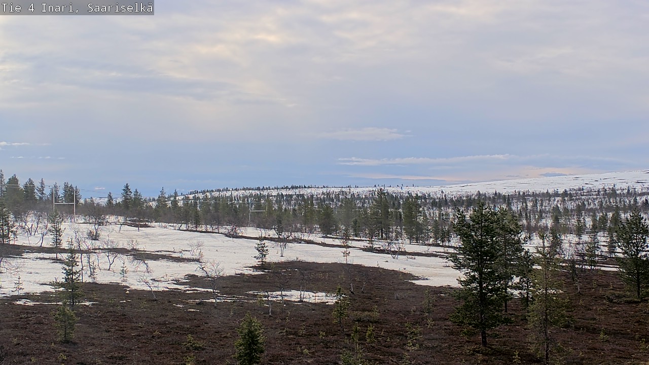 Weather Camera Image Road 4 Inari, Saariselkä, Kaunispää, Inari, Lappi