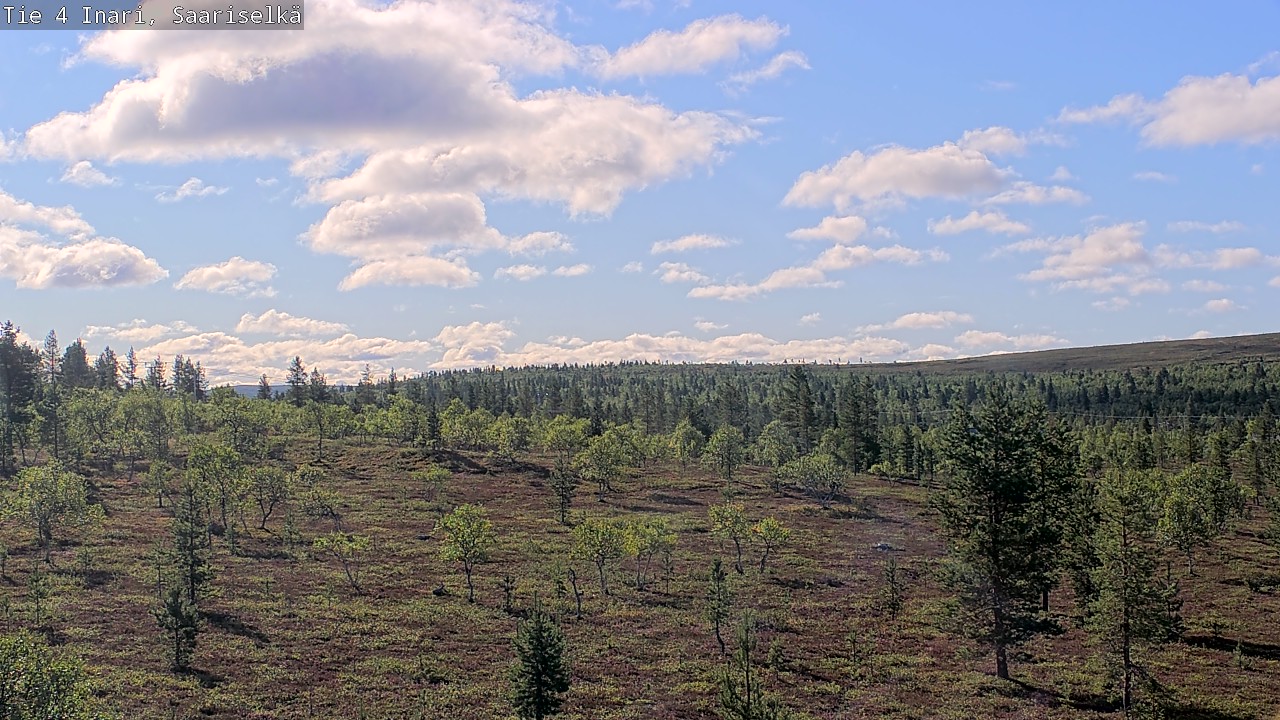 Weather Camera Image Road 4 Inari, Saariselkä, Kaunispää, Inari, Lappi