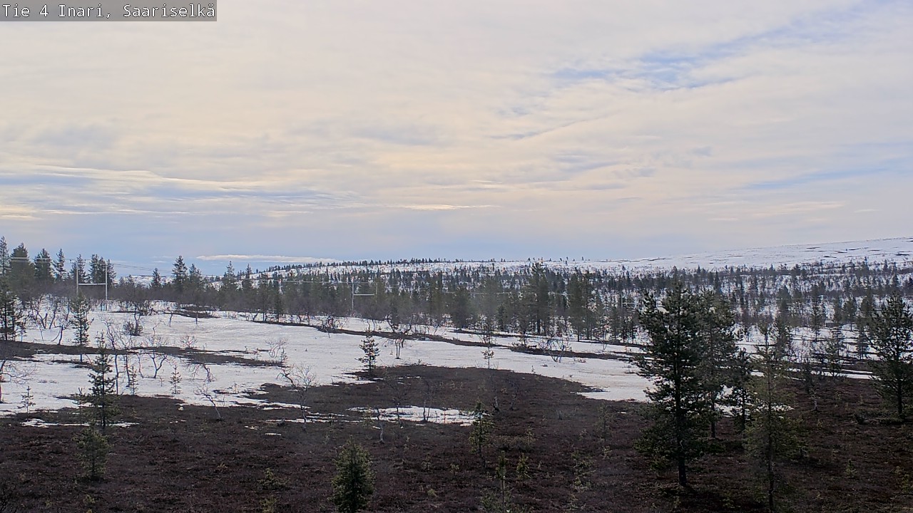 Weather Camera Image Road 4 Inari, Saariselkä, Kaunispää, Inari, Lappi