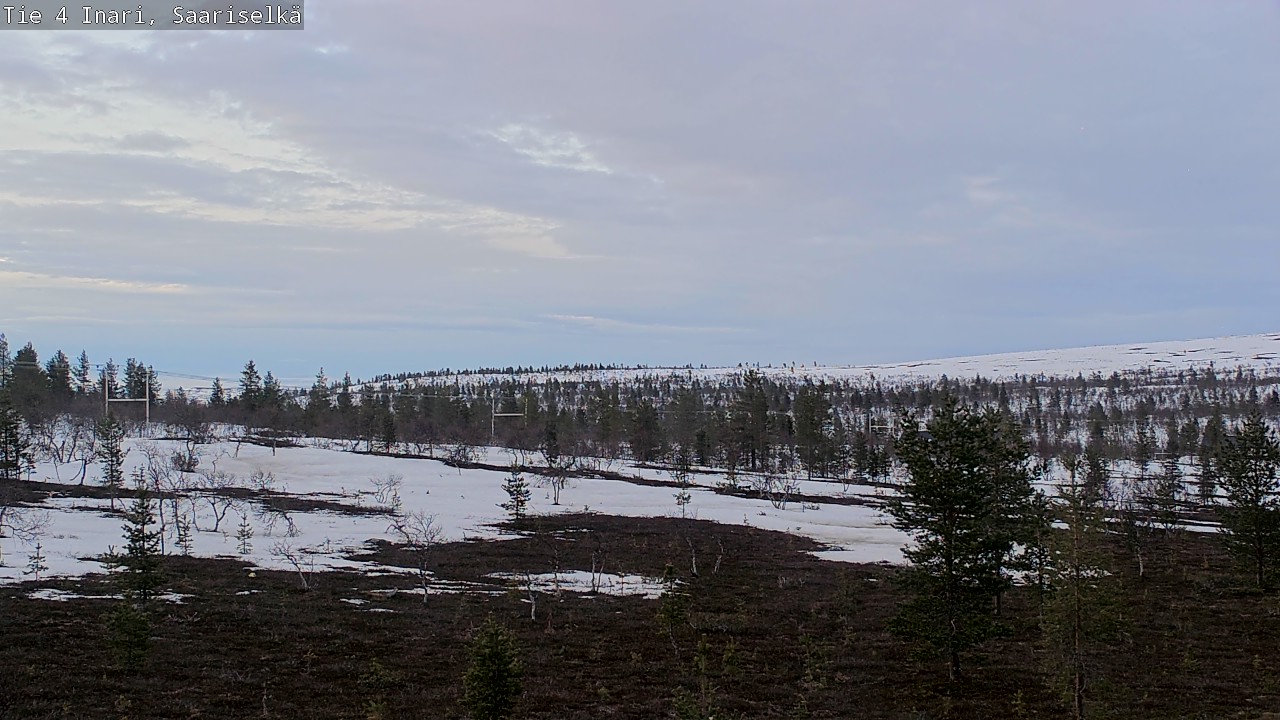 Weather Camera Image Road 4 Inari, Saariselkä, Kaunispää, Inari, Lappi