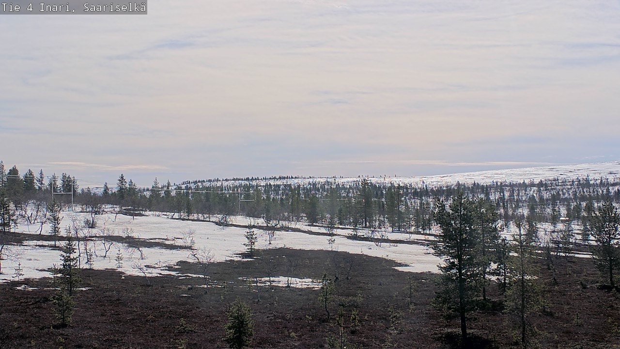 Weather Camera Image Road 4 Inari, Saariselkä, Kaunispää, Inari, Lappi