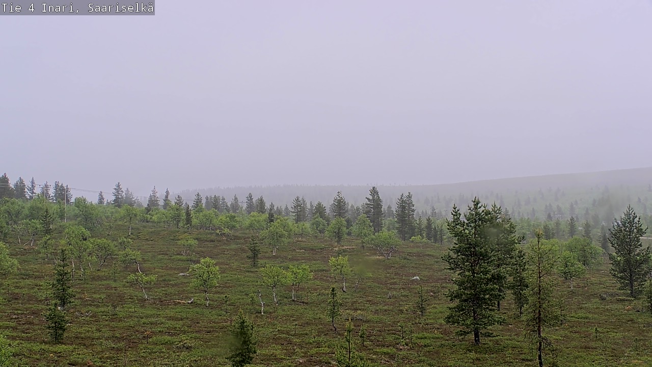 Weather Camera Image Road 4 Inari, Saariselkä, Kaunispää, Inari, Lappi