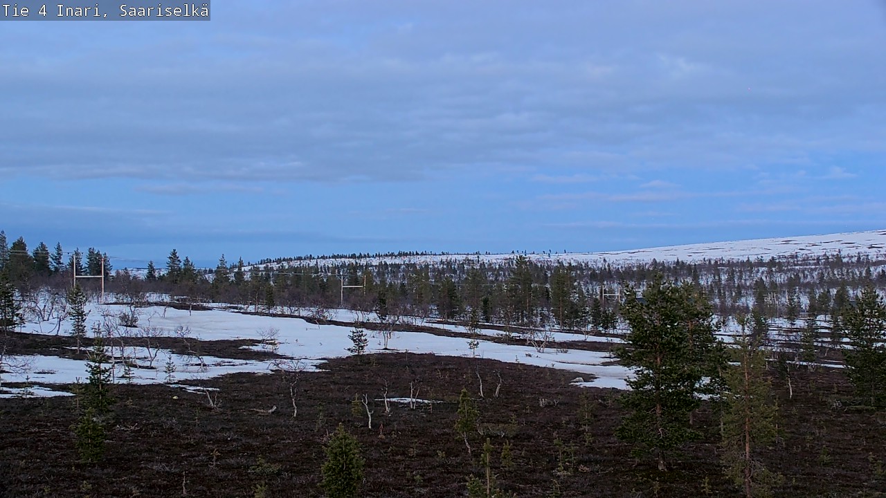 Weather Camera Image Road 4 Inari, Saariselkä, Kaunispää, Inari, Lappi