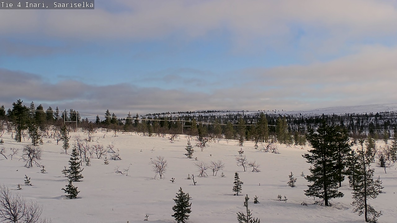 Kelikamerat Kuva Tie 4 Inari, Saariselkä, Kaunispää, Inari, Lappi