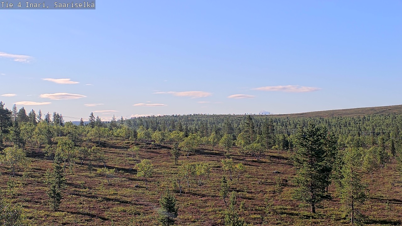 Weather Camera Image Road 4 Inari, Saariselkä, Kaunispää, Inari, Lappi