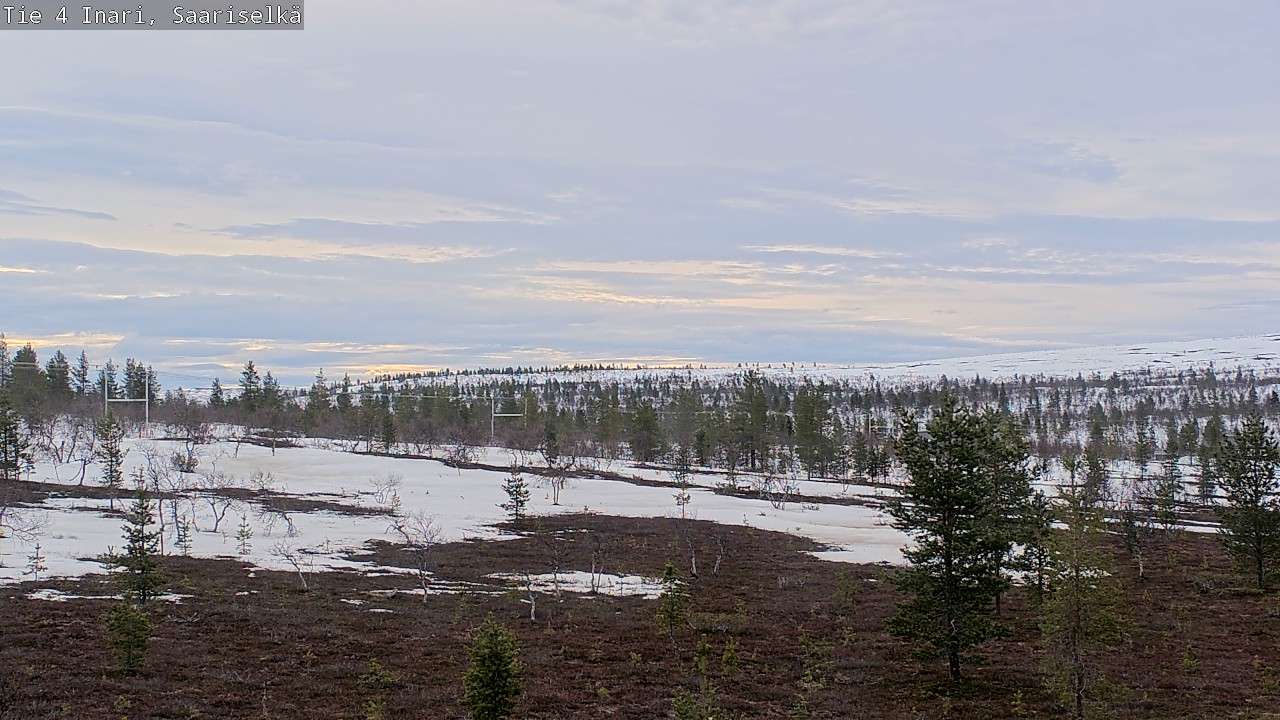 Weather Camera Image Road 4 Inari, Saariselkä, Kaunispää, Inari, Lappi