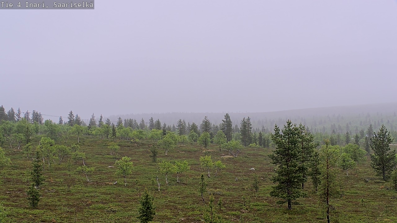 Weather Camera Image Road 4 Inari, Saariselkä, Kaunispää, Inari, Lappi