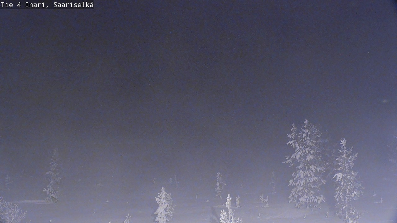 Weather Camera Image Road 4 Inari, Saariselkä, Kaunispää, Inari, Lappi