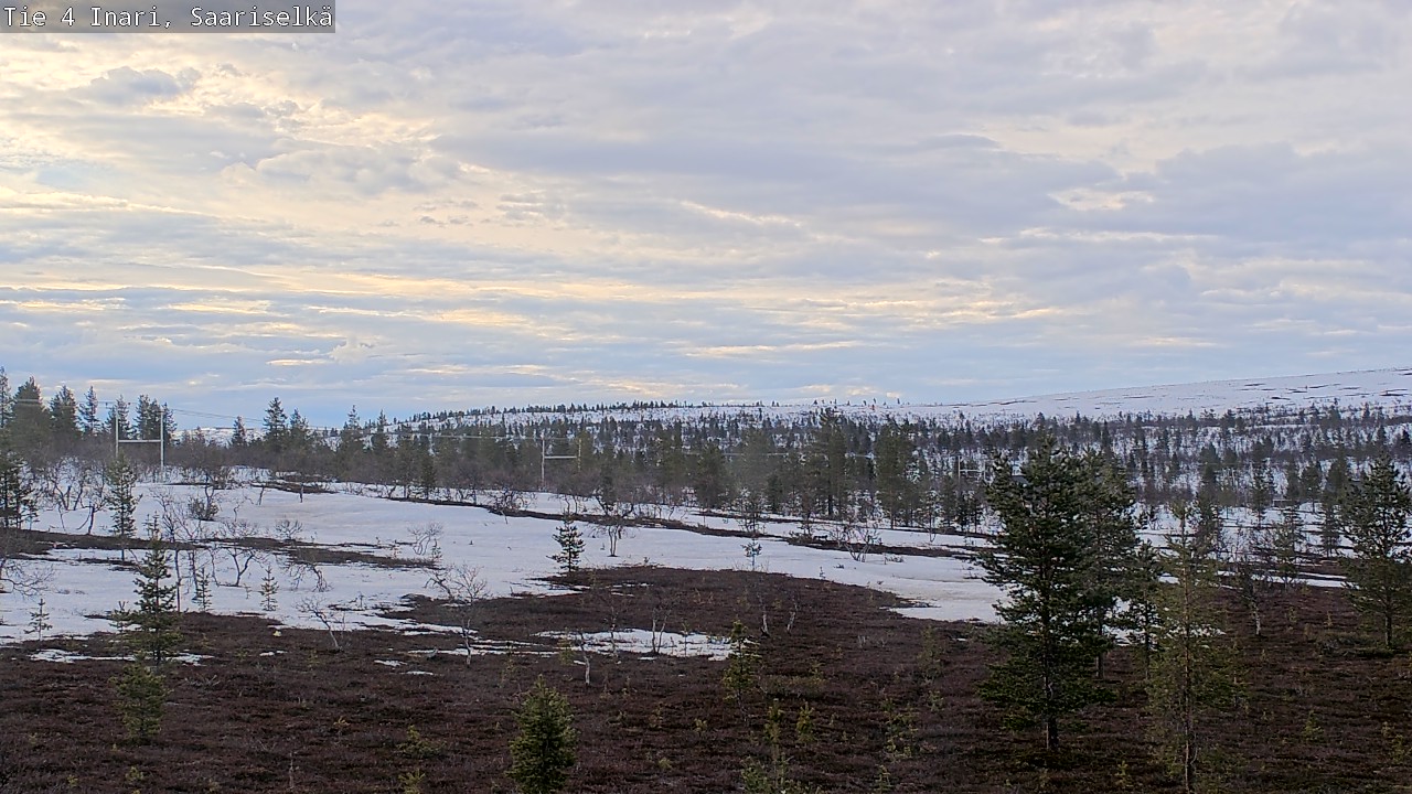 Weather Camera Image Road 4 Inari, Saariselkä, Kaunispää, Inari, Lappi