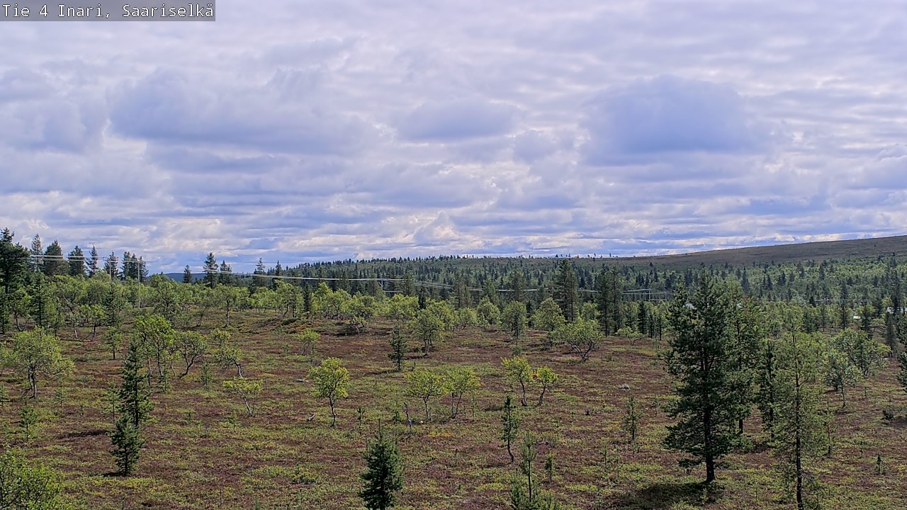 Weather Camera Image Road 4 Inari, Saariselkä, Kaunispää, Inari, Lappi