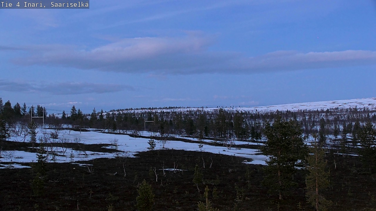 Weather Camera Image Road 4 Inari, Saariselkä, Kaunispää, Inari, Lappi