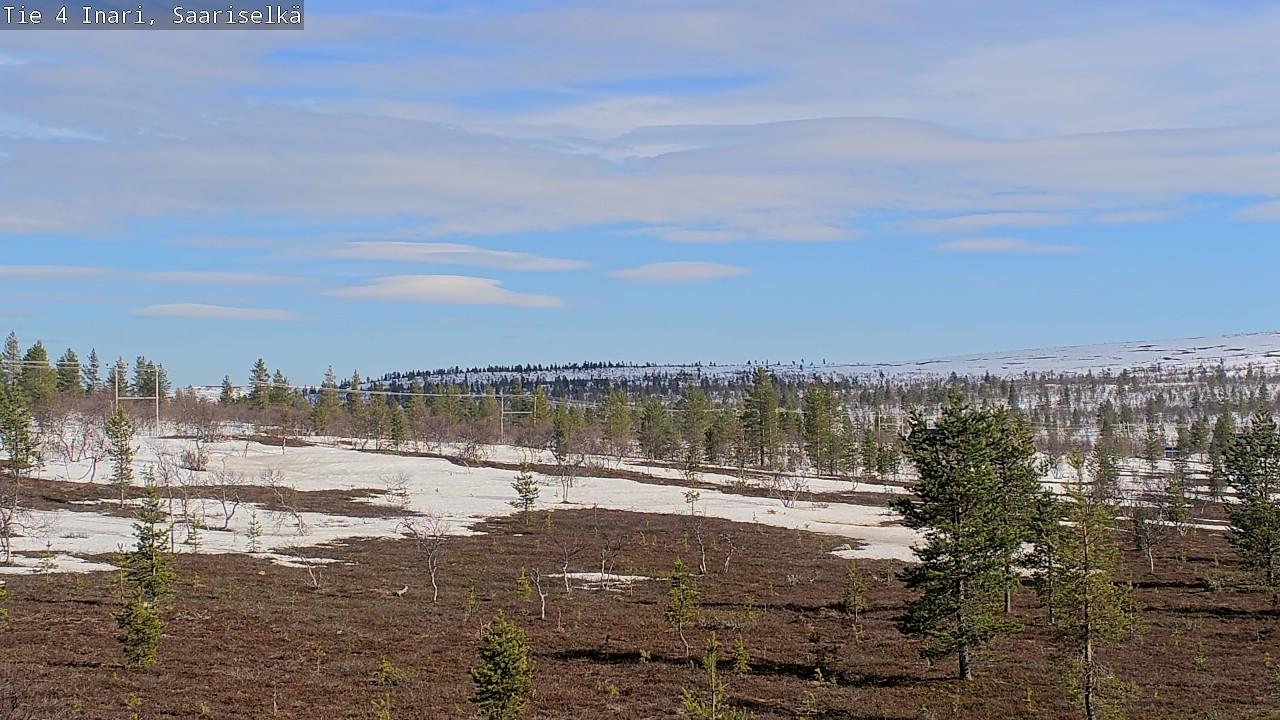Weather Camera Image Road 4 Inari, Saariselkä, Kaunispää, Inari, Lappi