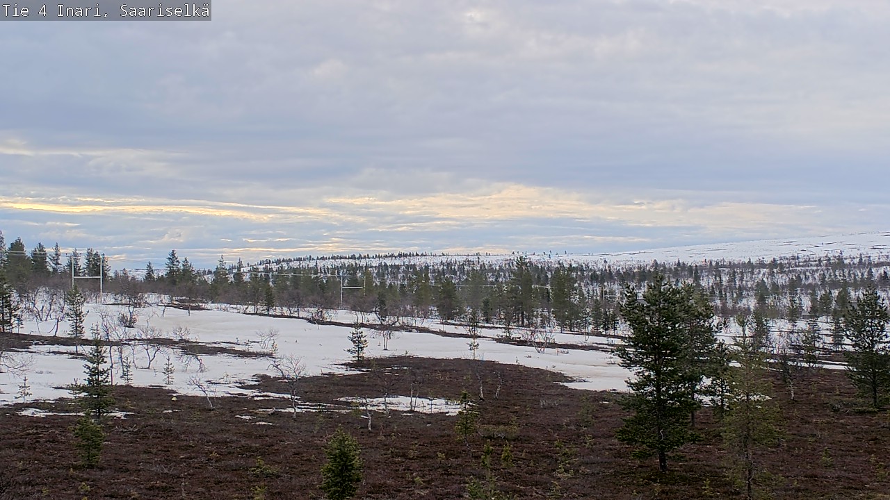 Weather Camera Image Road 4 Inari, Saariselkä, Kaunispää, Inari, Lappi
