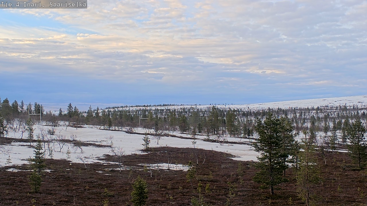 Weather Camera Image Road 4 Inari, Saariselkä, Kaunispää, Inari, Lappi
