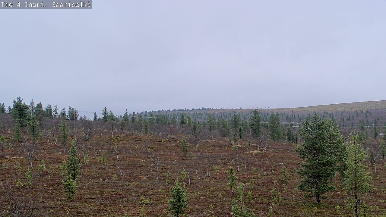 Weather Camera Image Road 4 Inari, Saariselkä, Kaunispää, Inari, Lappi