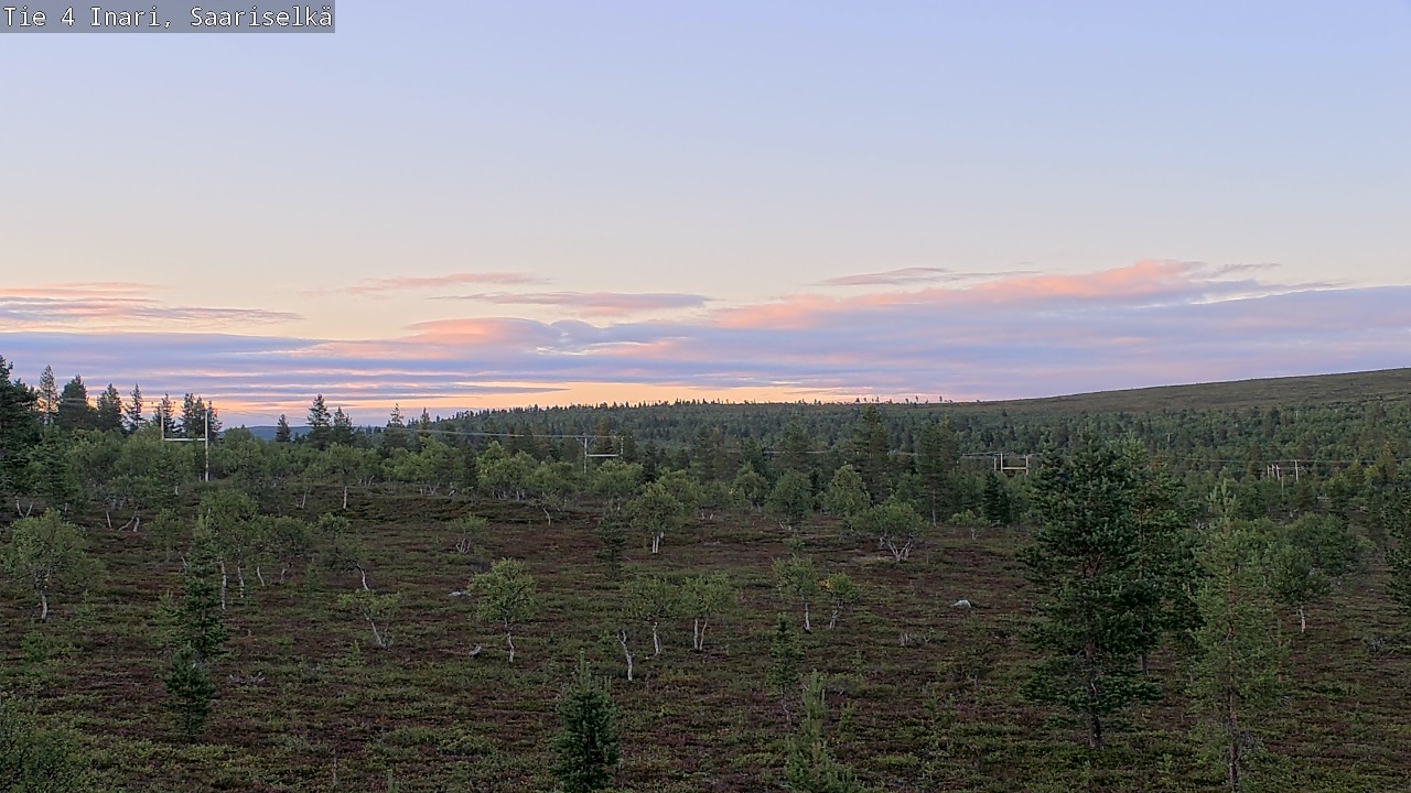 Weather Camera Image Road 4 Inari, Saariselkä, Kaunispää, Inari, Lappi
