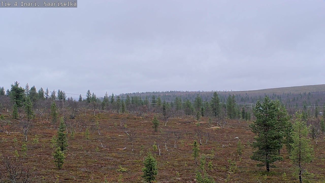 Weather Camera Image Road 4 Inari, Saariselkä, Kaunispää, Inari, Lappi