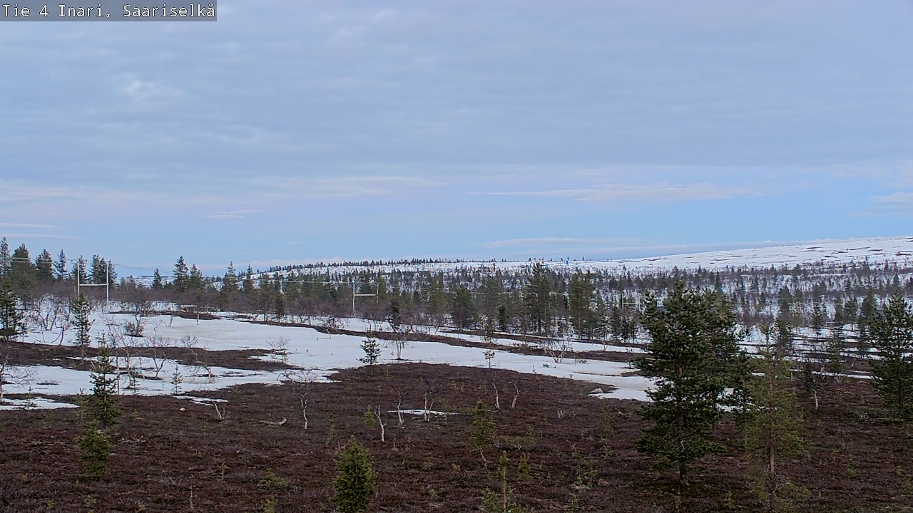 Weather Camera Image Road 4 Inari, Saariselkä, Kaunispää, Inari, Lappi