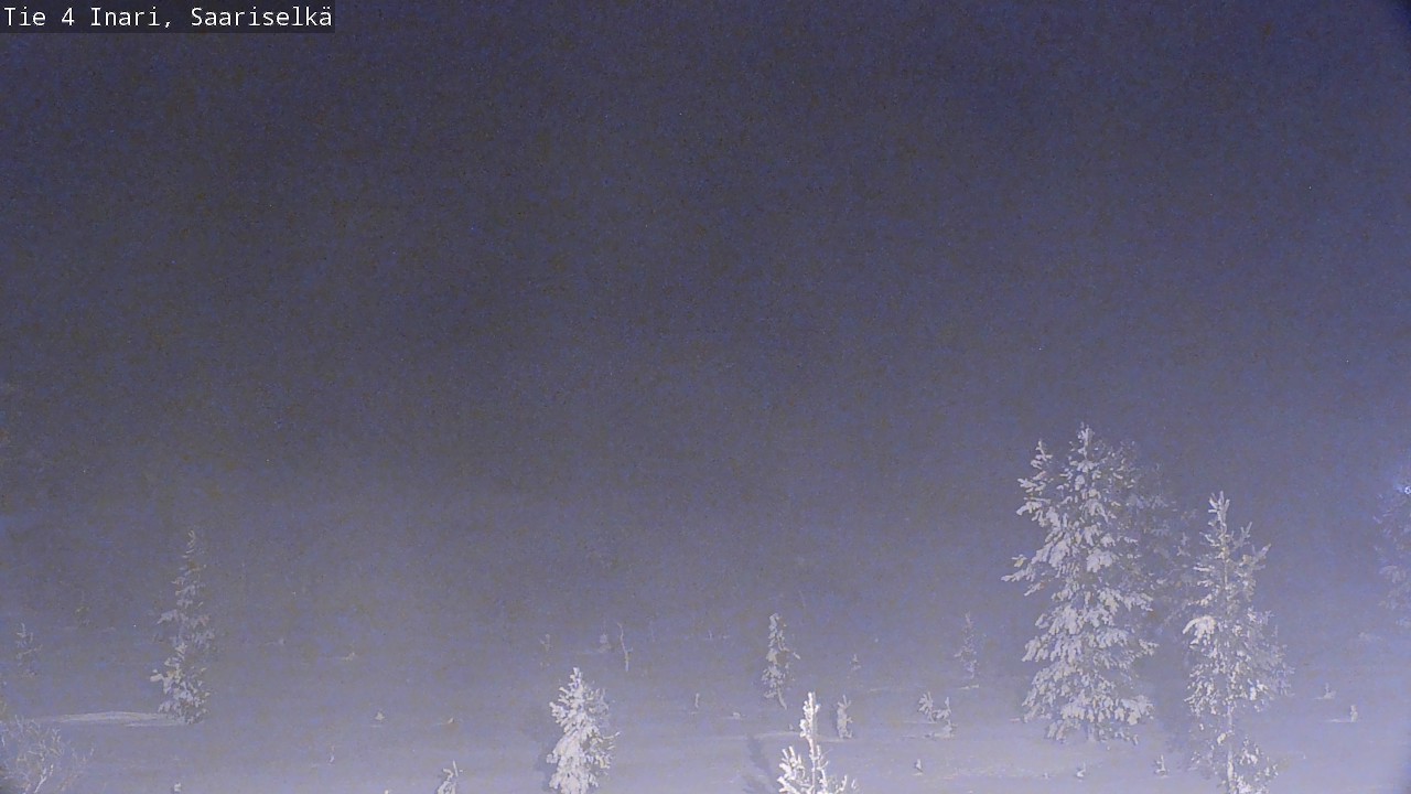 Weather Camera Image Road 4 Inari, Saariselkä, Kaunispää, Inari, Lappi