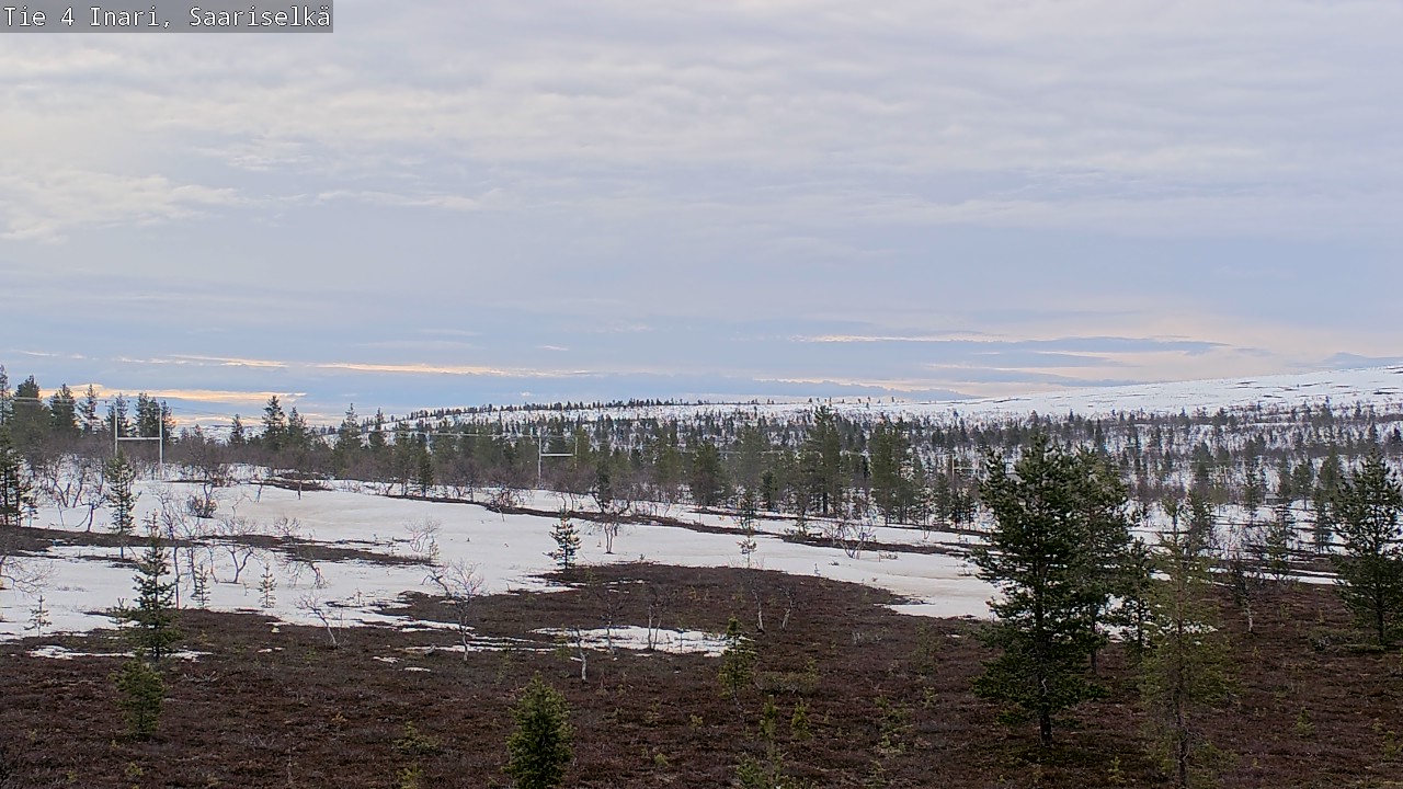 Weather Camera Image Road 4 Inari, Saariselkä, Kaunispää, Inari, Lappi