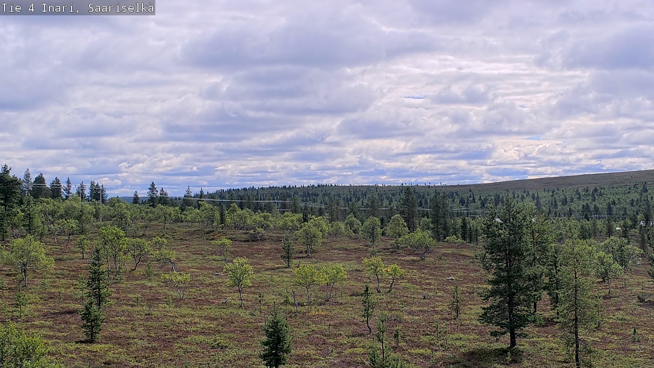 Weather Camera Image Road 4 Inari, Saariselkä, Kaunispää, Inari, Lappi