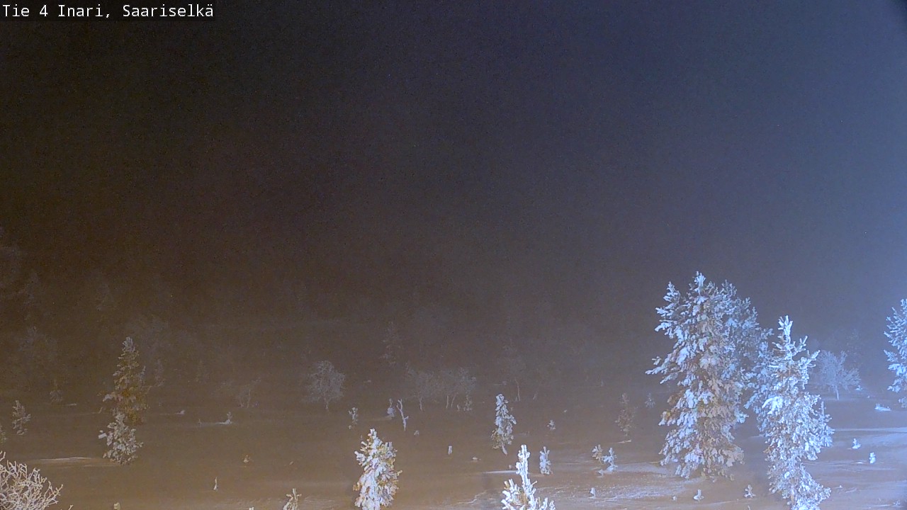 Weather Camera Image Road 4 Inari, Saariselkä, Kaunispää, Inari, Lappi