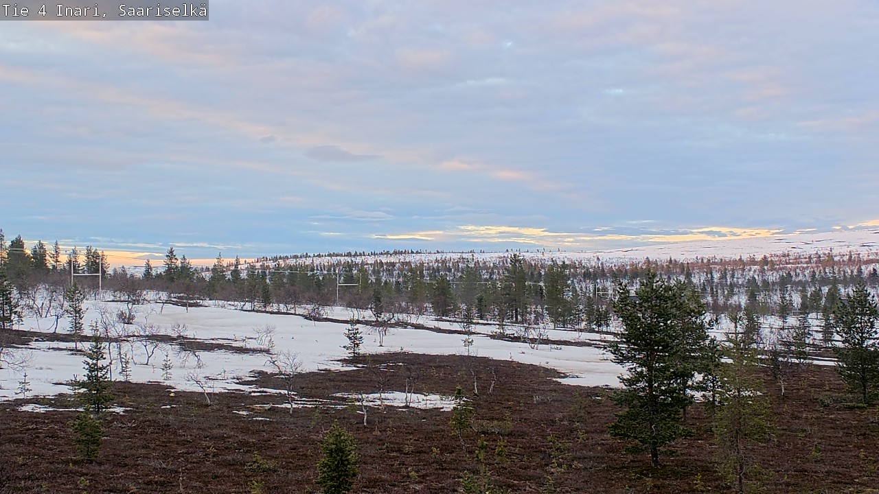 Weather Camera Image Road 4 Inari, Saariselkä, Kaunispää, Inari, Lappi
