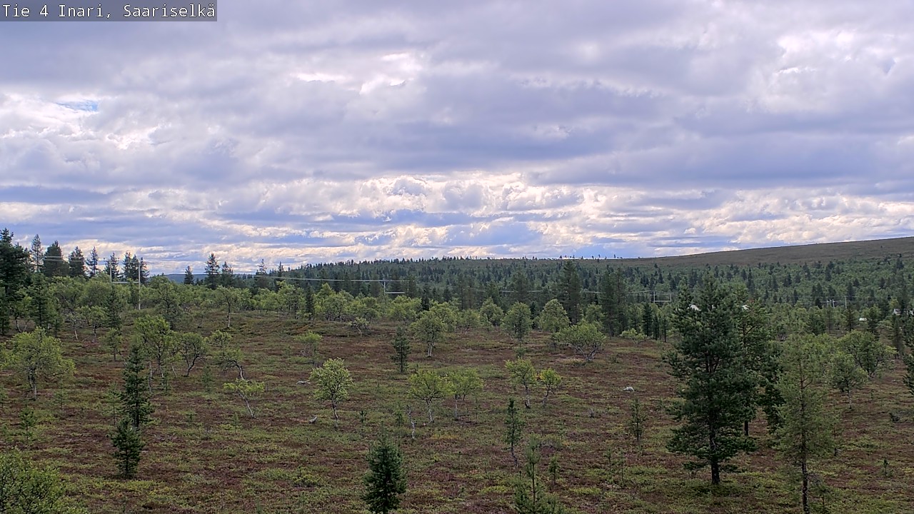 Weather Camera Image Road 4 Inari, Saariselkä, Kaunispää, Inari, Lappi