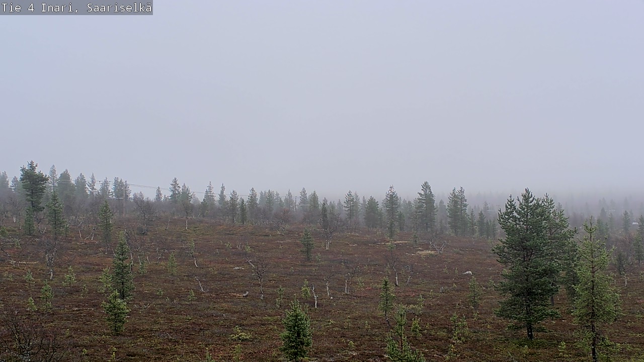 Weather Camera Image Road 4 Inari, Saariselkä, Kaunispää, Inari, Lappi
