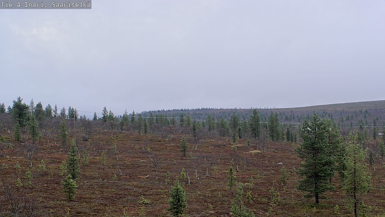 Weather Camera Image Road 4 Inari, Saariselkä, Kaunispää, Inari, Lappi