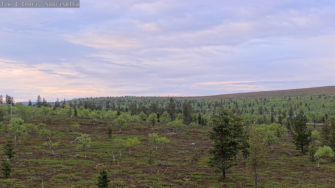 Weather Camera Image Väg 4 Enare, Saariselkä, Kaunispää, Inari, Lappi