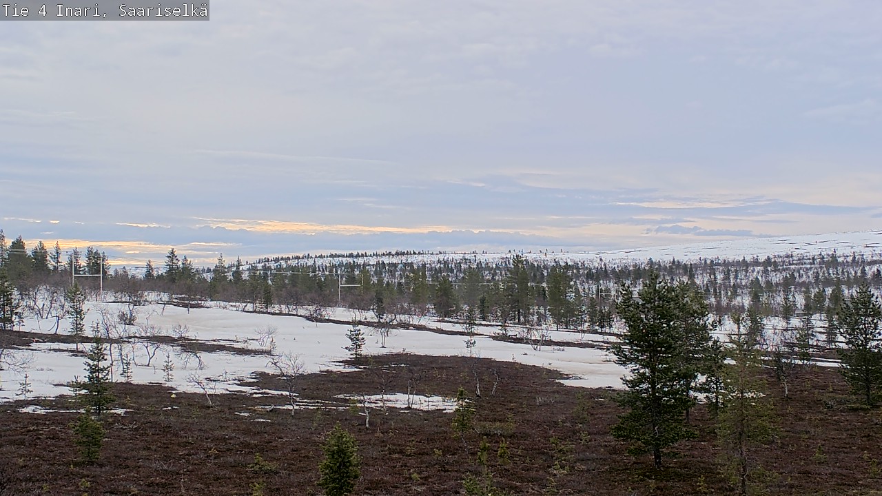 Weather Camera Image Road 4 Inari, Saariselkä, Kaunispää, Inari, Lappi