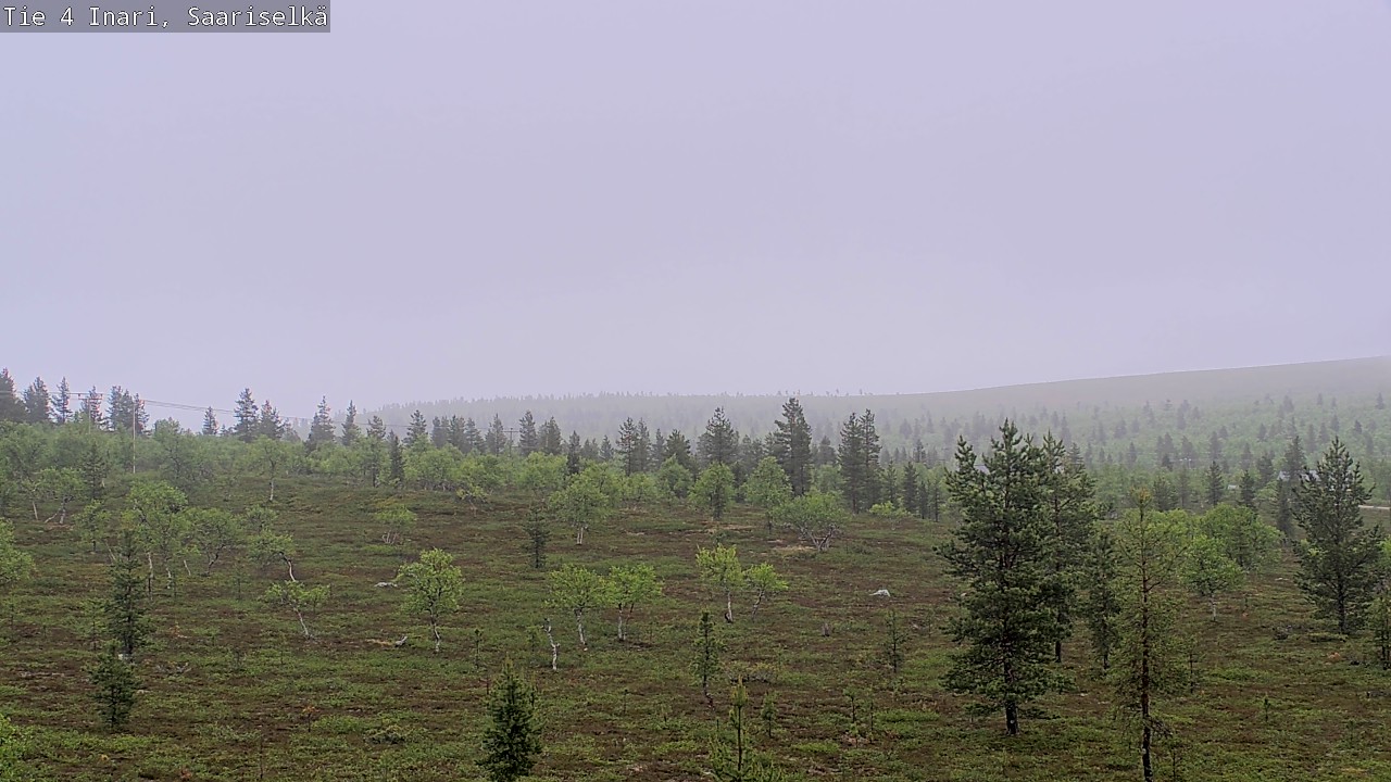Weather Camera Image Väg 4 Enare, Saariselkä, Kaunispää, Inari, Lappi