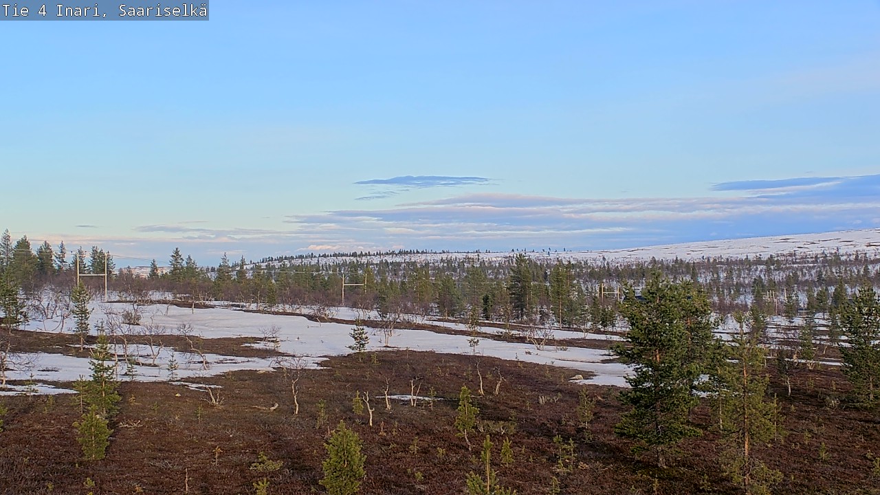 Weather Camera Image Road 4 Inari, Saariselkä, Kaunispää, Inari, Lappi
