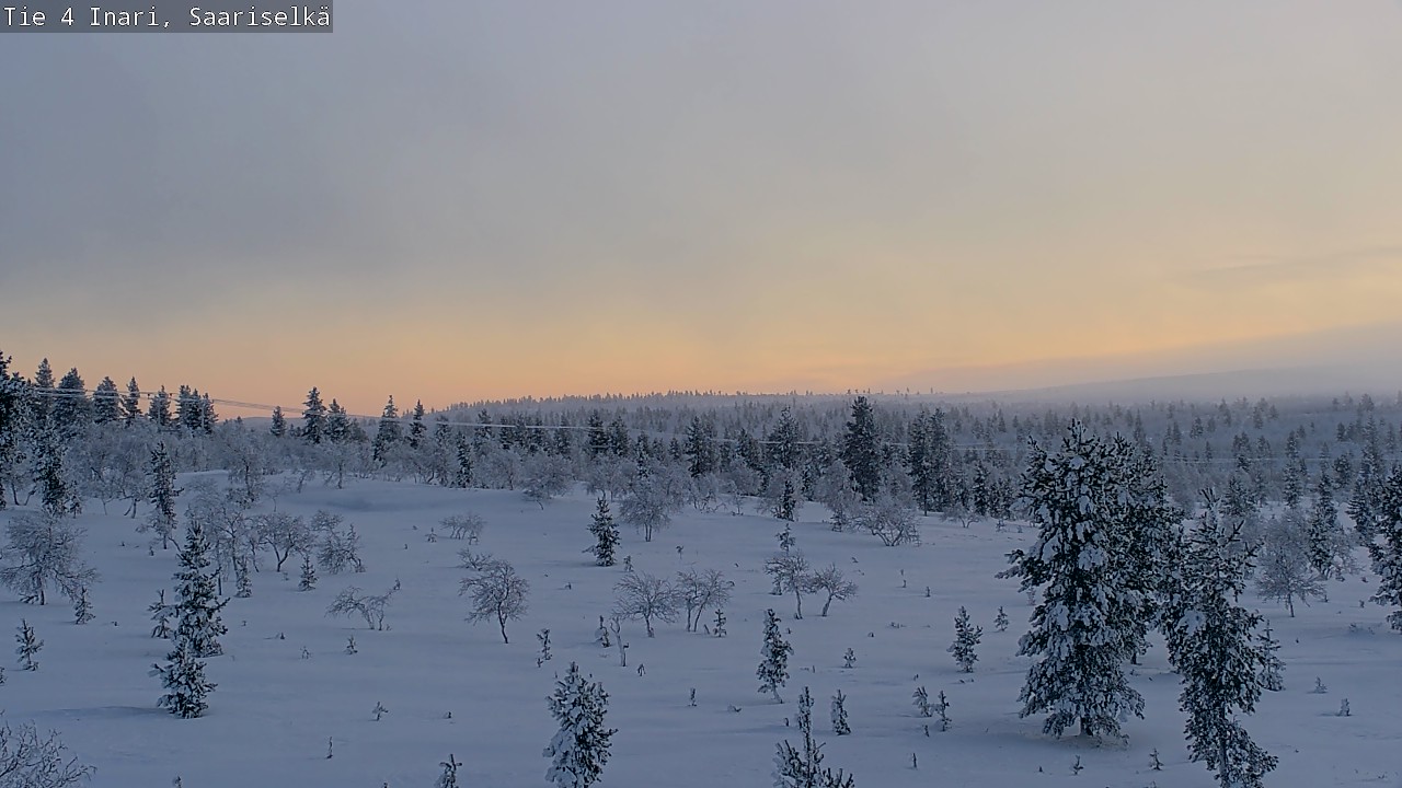 Weather Camera Image Road 4 Inari, Saariselkä, Kaunispää, Inari, Lappi