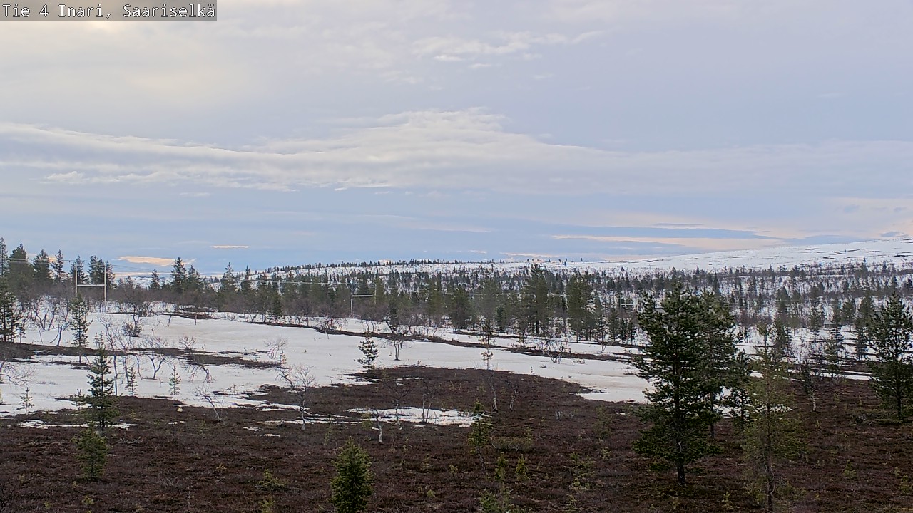 Weather Camera Image Road 4 Inari, Saariselkä, Kaunispää, Inari, Lappi