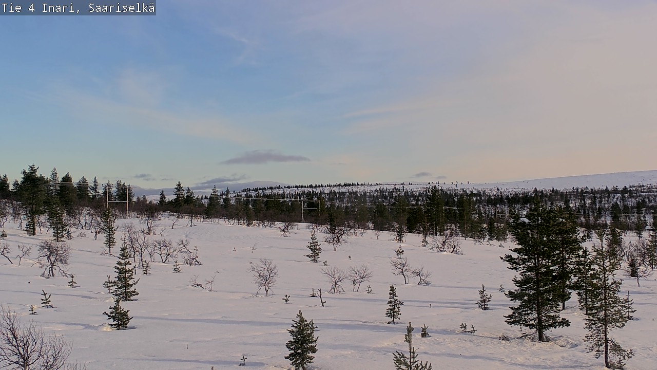 Kelikamerat Kuva Tie 4 Inari, Saariselkä, Kaunispää, Inari, Lappi