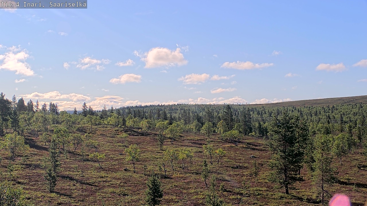 Weather Camera Image Road 4 Inari, Saariselkä, Kaunispää, Inari, Lappi