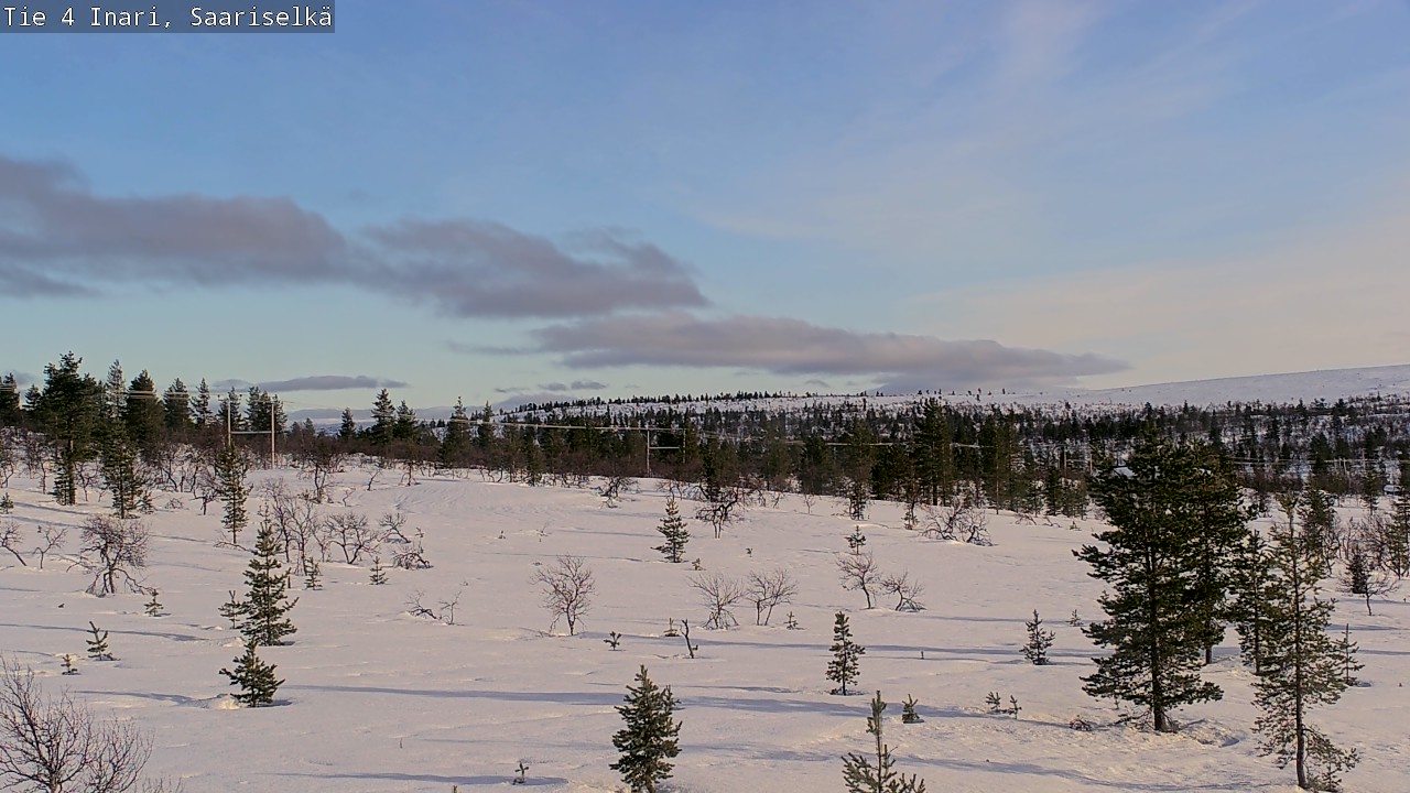 Kelikamerat Kuva Tie 4 Inari, Saariselkä, Kaunispää, Inari, Lappi